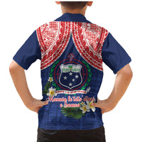 Samoan Independence Day Family Matching Mermaid Dress and Hawaiian Shirt Manuia Le Tutoatasi O Samoa