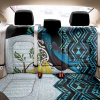 New Zealand Silver Fern Tui Bird Back Car Seat Cover Maori Kowhai Paua Shell Taniko Motifs
