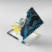 New Zealand Silver Fern Tui Bird Canvas Wall Art Maori Kowhai Paua Shell Taniko Motifs