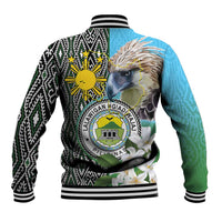 Cotabato Philippines Province Baseball Jacket Filipino Eagle Sampaguita Tinalak Pattern