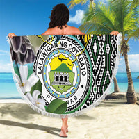 Cotabato Philippines Province Beach Blanket Filipino Eagle Sampaguita Tinalak Pattern