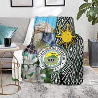 Cotabato Philippines Province Blanket Filipino Eagle Sampaguita Tinalak Pattern