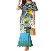 Cotabato Philippines Province Family Matching Mermaid Dress and Hawaiian Shirt Filipino Eagle Sampaguita Tinalak Pattern