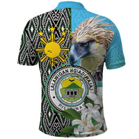 Cotabato Philippines Province Polo Shirt Filipino Eagle Sampaguita Tinalak Pattern LT14 - Polynesian Pride