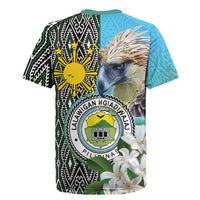 Cotabato Philippines Province Rugby Jersey Filipino Eagle Sampaguita Tinalak Pattern LT14 - Polynesian Pride
