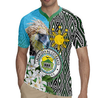 Cotabato Philippines Province Rugby Jersey Filipino Eagle Sampaguita Tinalak Pattern LT14 - Polynesian Pride