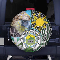 Cotabato Philippines Province Spare Tire Cover Filipino Eagle Sampaguita Tinalak Pattern