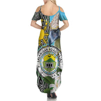 Cotabato Philippines Province Summer Maxi Dress Filipino Eagle Sampaguita Tinalak Pattern