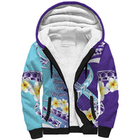 No Story Should End Too Soon Suicide Awareness Sherpa Hoodie Purple And Teal Polynesian Ribbon