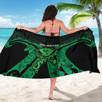ADHD Awareness Month You Matter Sarong Green Polynesian Ribbon