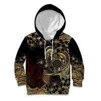 Frangipani Festival Rabaul Kid Hoodie PNG Tribal Baining Mask Tattoo - Polynesian Pride