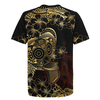 Frangipani Festival Rabaul Rugby Jersey PNG Tribal Baining Mask Tattoo LT14 - Polynesian Pride