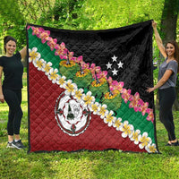 Frangipani Festival Rabaul East New Britain Quilt Dukduk Dance With Plumeria LT14 - Polynesian Pride