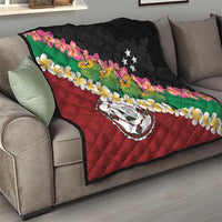 Frangipani Festival Rabaul East New Britain Quilt Dukduk Dance With Plumeria LT14 - Polynesian Pride