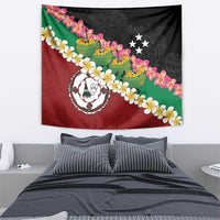 Frangipani Festival Rabaul East New Britain Tapestry Dukduk Dance With Plumeria - Polynesian Pride