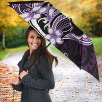 Purple Black Aloha Hawaii Umbrella Polynesian Shark Tattoo Plumeria