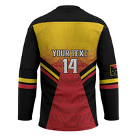 Papua New Guinea Rugby Custom Hockey Jersey Go PNG Hunters Polynesian Pattern - Polynesian Pride
