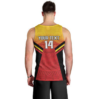 Papua New Guinea Rugby Custom Men Tank Top Go PNG Hunters Polynesian Pattern - Polynesian Pride