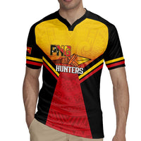 Papua New Guinea Rugby Custom Rugby Jersey Go PNG Hunters Polynesian Pattern - Polynesian Pride