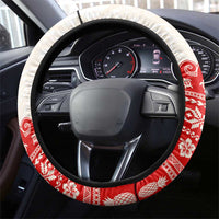 Mele Kalikimaka Hawaii Steering Wheel Cover Water-skiing Santa Tropical Vibes