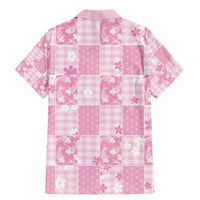 Pink Palaka Japanese Patterns Family Matching Mermaid Dress and Hawaiian Shirt Koi Fish Asanoha Sakura Patchwork Stylized LT14 - Polynesian Pride