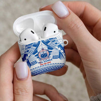 Toa Samoa Rugby Custom AirPods Case Uso aso uma Samoan Pattern White - Polynesian Pride