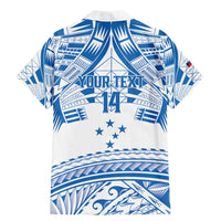 Toa Samoa Rugby Custom Family Matching Mermaid Dress and Hawaiian Shirt Uso aso uma Samoan Pattern White - Polynesian Pride