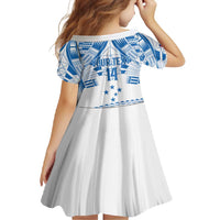 Toa Samoa Rugby Custom Family Matching Tank Maxi Dress and Hawaiian Shirt Uso aso uma Samoan Pattern White - Polynesian Pride