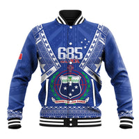 Personalised Samoa 685 Baseball Jacket Samoan Pride Coat Of Arms - Polynesian Pride