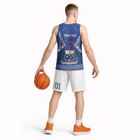 Personalised Samoa 685 Basketball Jersey Samoan Pride Coat Of Arms - Polynesian Pride