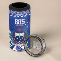 Personalised Samoa 685 4 in 1 Can Cooler Tumbler Samoan Pride Coat Of Arms - Polynesian Pride