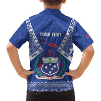 Personalised Samoa 685 Family Matching Puletasi and Hawaiian Shirt Samoan Pride Coat Of Arms LT14 - Polynesian Pride