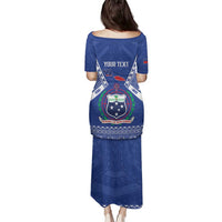 Personalised Samoa 685 Family Matching Puletasi and Hawaiian Shirt Samoan Pride Coat Of Arms LT14 - Polynesian Pride