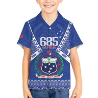 Personalised Samoa 685 Family Matching Short Sleeve Bodycon Dress and Hawaiian Shirt Samoan Pride Coat Of Arms - Polynesian Pride