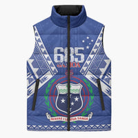 Personalised Samoa 685 Sleeveless Puffer Jacket Samoan Pride Coat Of Arms - Polynesian Pride