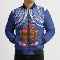 Toa Samoa Rugby Bomber Puffer Jacket 685 Pride Tanoa Ula Fala LT14 - Polynesian Pride