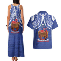 Toa Samoa Rugby Couples Matching Tank Maxi Dress and Hawaiian Shirt 685 Pride Tanoa Ula Fala LT14 - Polynesian Pride