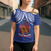 Toa Samoa Rugby Cross Shoulder Shirt 685 Pride Tanoa Ula Fala - Polynesian Pride