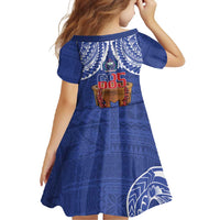 Toa Samoa Rugby Family Matching Off Shoulder Maxi Dress and Hawaiian Shirt 685 Pride Tanoa Ula Fala LT14 - Polynesian Pride