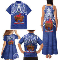 Toa Samoa Rugby Family Matching Tank Maxi Dress and Hawaiian Shirt 685 Pride Tanoa Ula Fala - Polynesian Pride