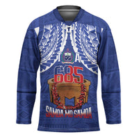 Toa Samoa Rugby Hockey Jersey 685 Pride Tanoa Ula Fala LT14 Unisex Blue - Polynesian Pride