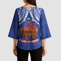 Toa Samoa Rugby Kimono Sleeve Blouse 685 Pride Tanoa Ula Fala LT14 - Polynesian Pride