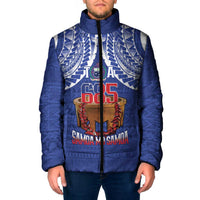 Toa Samoa Rugby Padded Jacket 685 Pride Tanoa Ula Fala LT14 Men Blue - Polynesian Pride