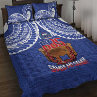 Toa Samoa Rugby Quilt Bed Set 685 Pride Tanoa Ula Fala LT14 Blue - Polynesian Pride