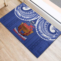 Toa Samoa Rugby Rubber Doormat 685 Pride Tanoa Ula Fala LT14 - Polynesian Pride