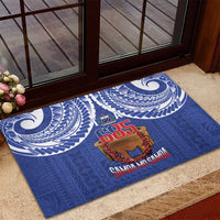 Toa Samoa Rugby Rubber Doormat 685 Pride Tanoa Ula Fala LT14 - Polynesian Pride