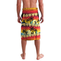 Tropical Islands Sunset Hawaii Lavalava Go Surfing With Hula Girl - Summer Vibes