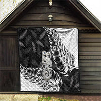 Aotearoa Manaia NZ Maori Silver Fern Quilt LT14 - Polynesian Pride