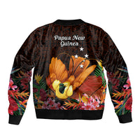 Gude Hi Hai Papua New Guinea Bomber Jacket Motuan PNG Raggiana Bird of Paradise Tropical Vibes LT14 - Polynesian Pride