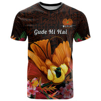 Gude Hi Hai Papua New Guinea T Shirt Motuan PNG Raggiana Bird of Paradise Tropical Vibes LT14 Black - Polynesian Pride